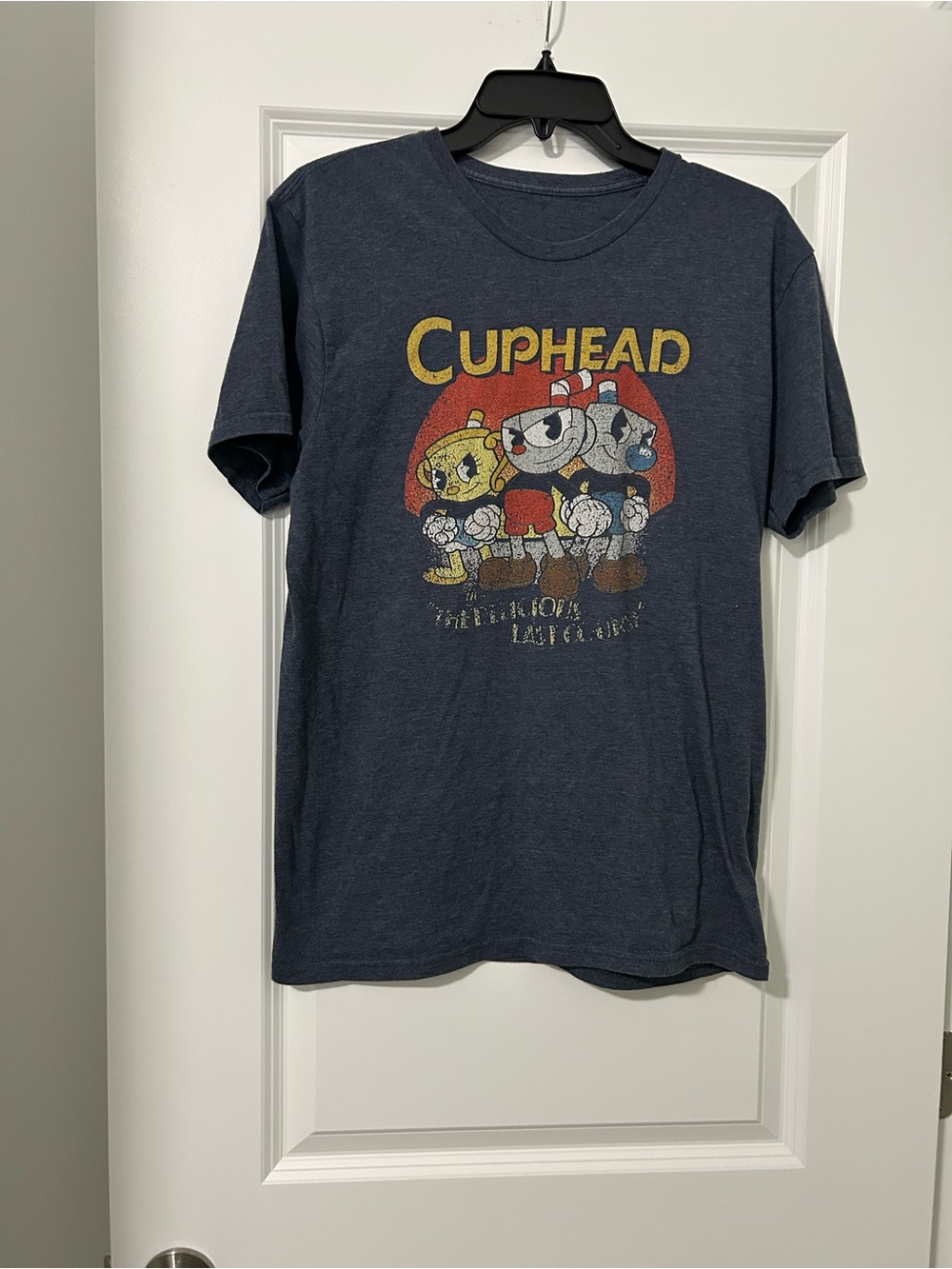 Cuphead Graphic Short Sleeve Tee in Navy Men’s M